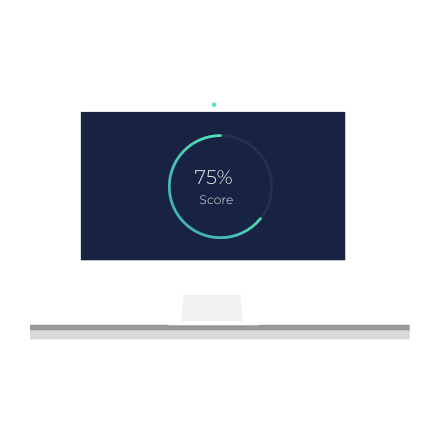 An illustration that shows how SitWit is monitoring your posture.